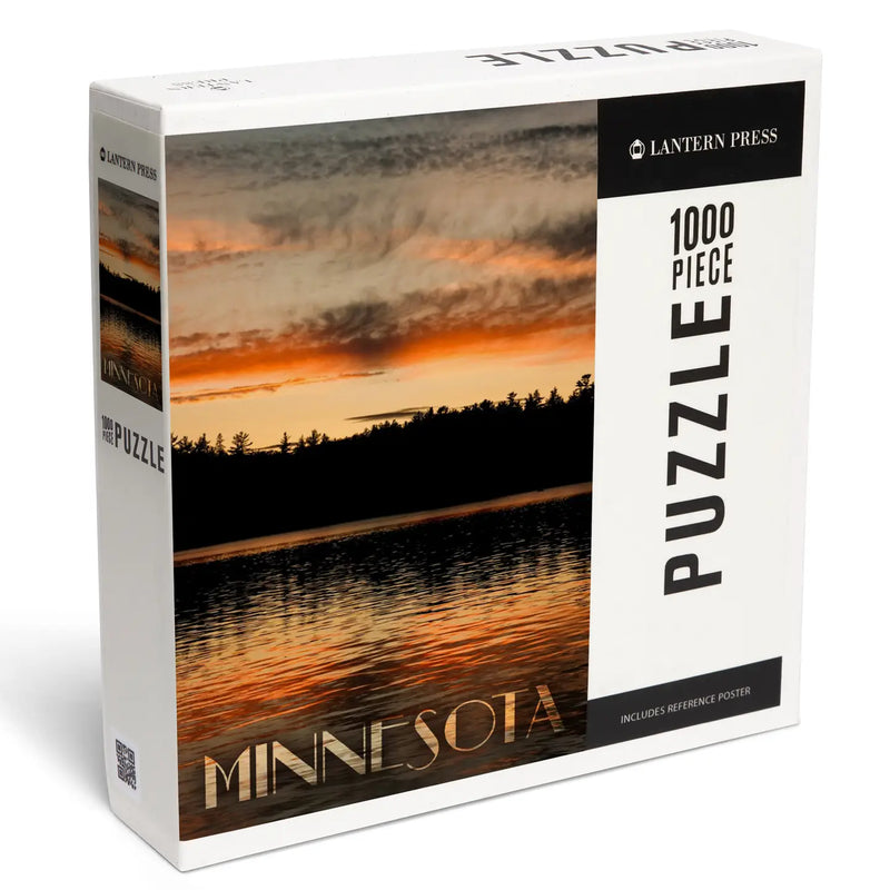 1000 Piece Puzzle Minnesota, Lake At Sunset, Photography