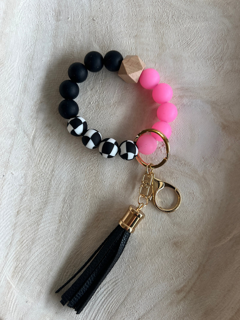 Beaded Wristlet Keychain
