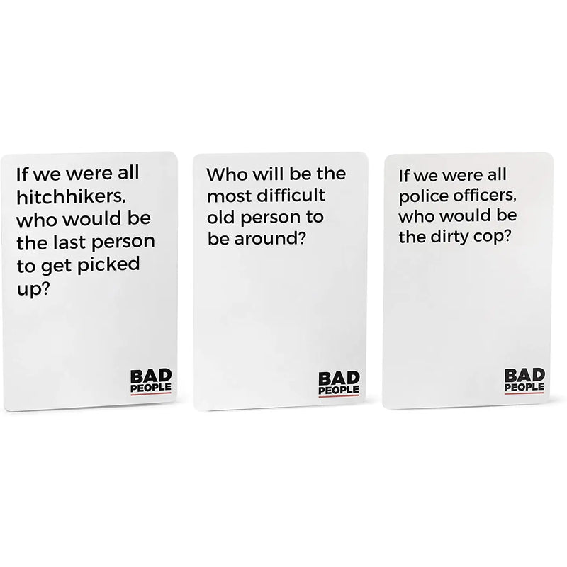 Bad People: the Party Game You Probably Shouldn't Play (ADULT)