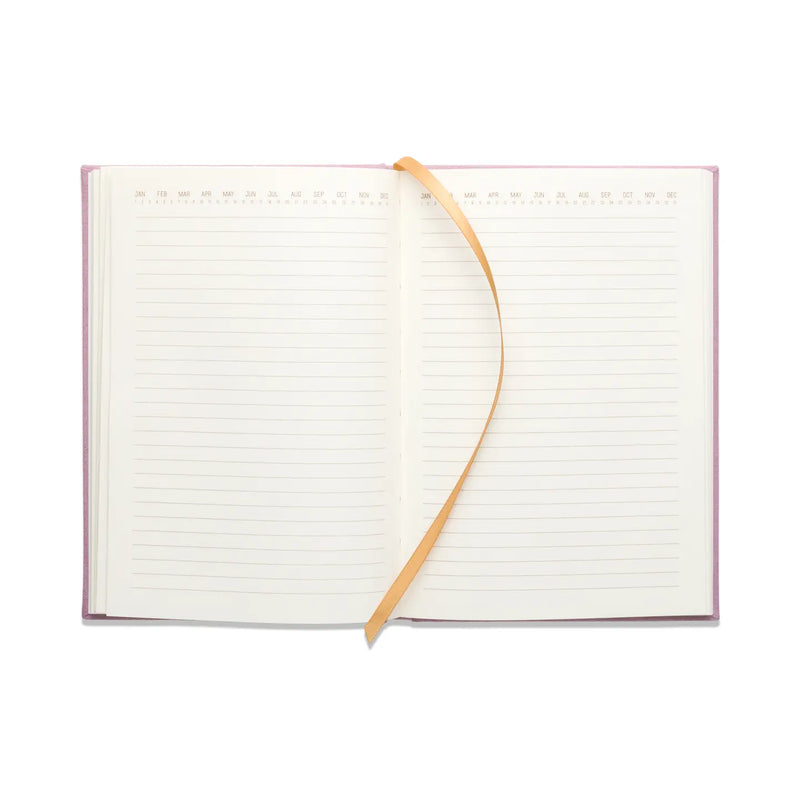 Dusty Pink Radiant Rainbow - Suede Journal