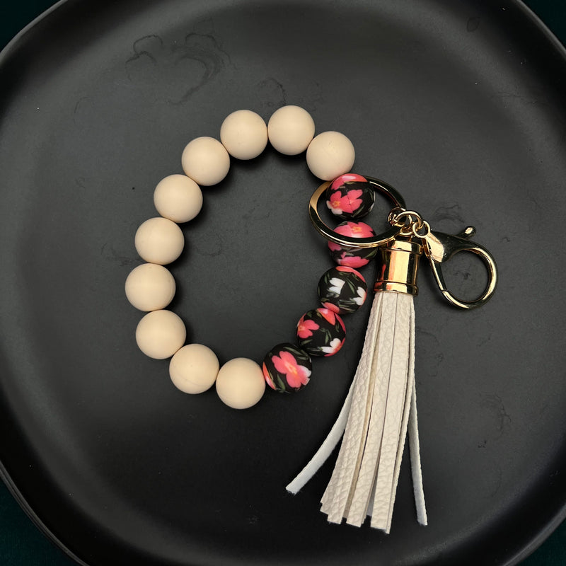 Beaded Wristlet Keychain