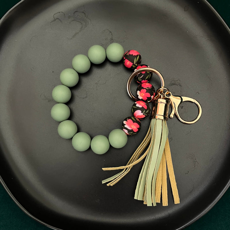 Beaded Wristlet Keychain