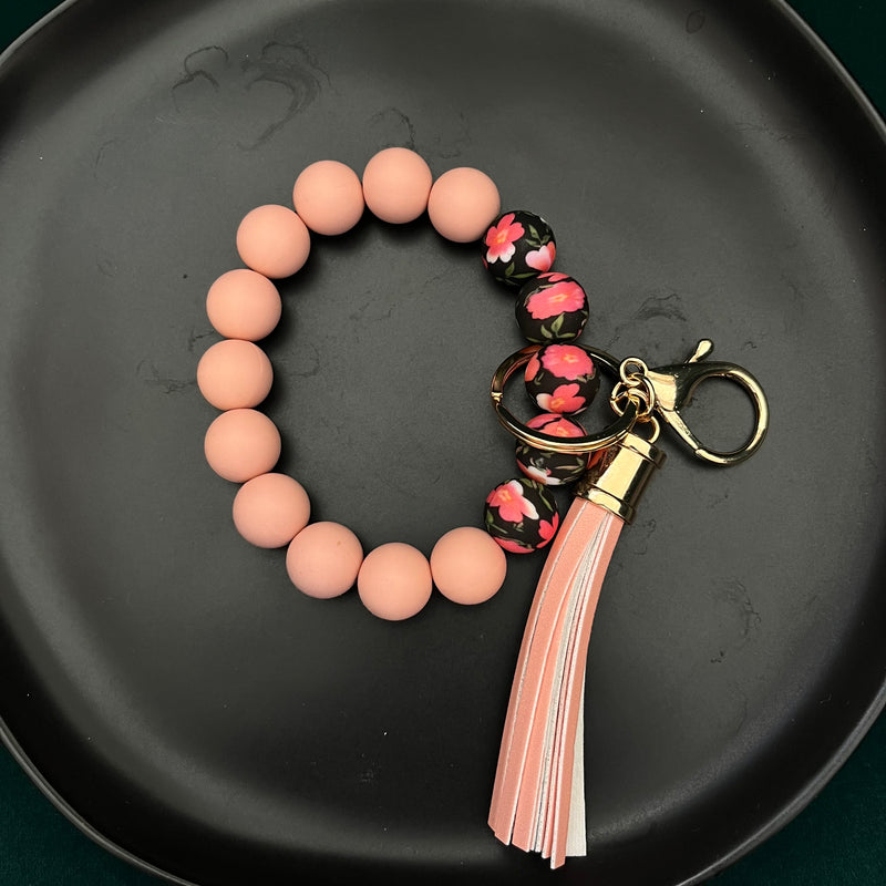 Beaded Wristlet Keychain