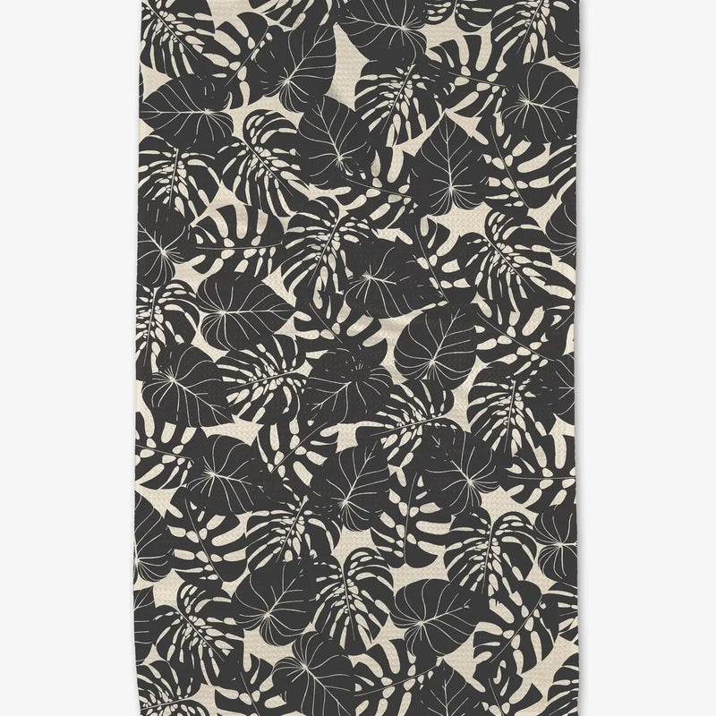 Neutral Leaves Tea Towel