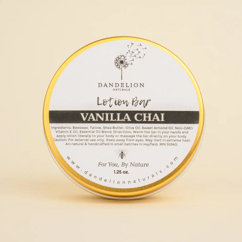 Vanilla Chai Tallow Lotion Bar | Solid Lotion Bar
