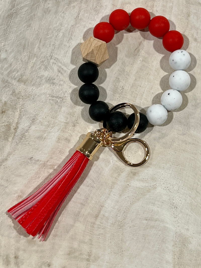 Beaded Wristlet Keychain