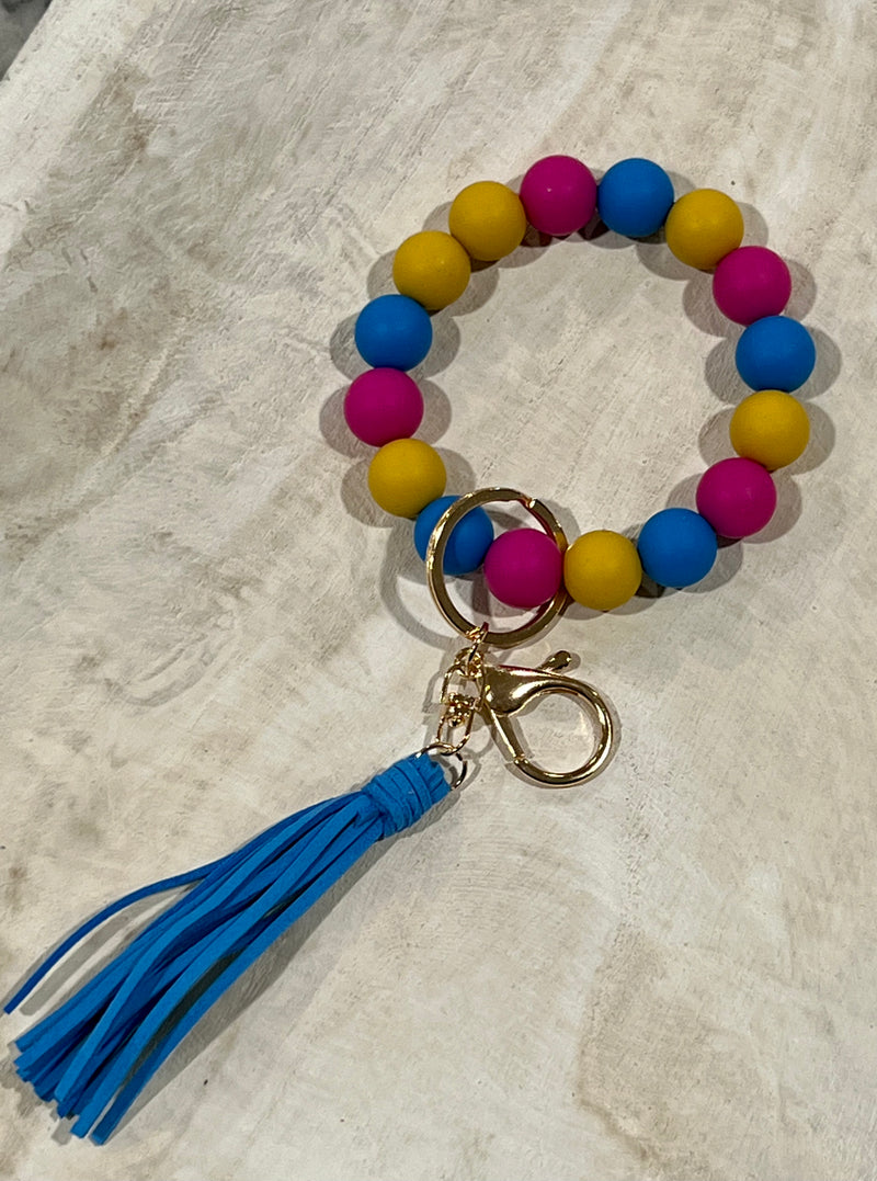 Beaded Wristlet Keychain