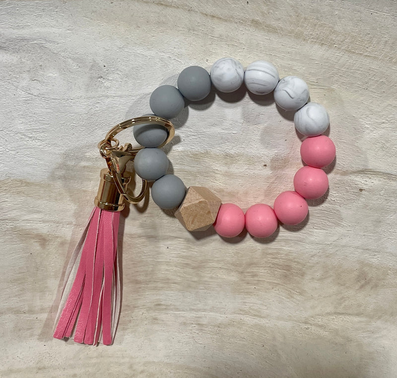 Beaded Wristlet Keychain