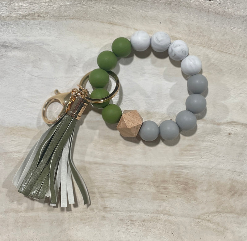 Beaded Wristlet Keychain