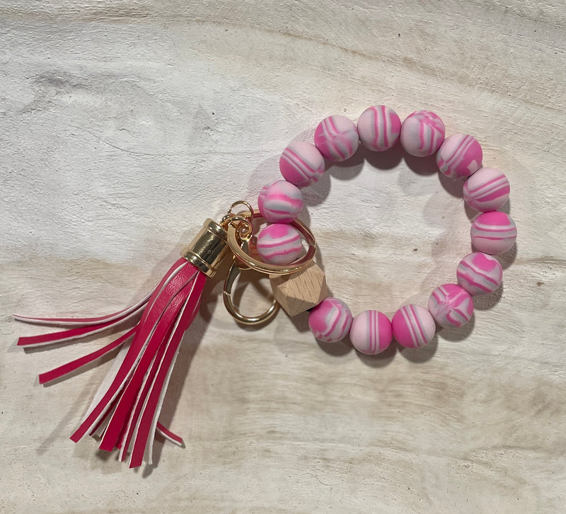 Beaded Wristlet Keychain