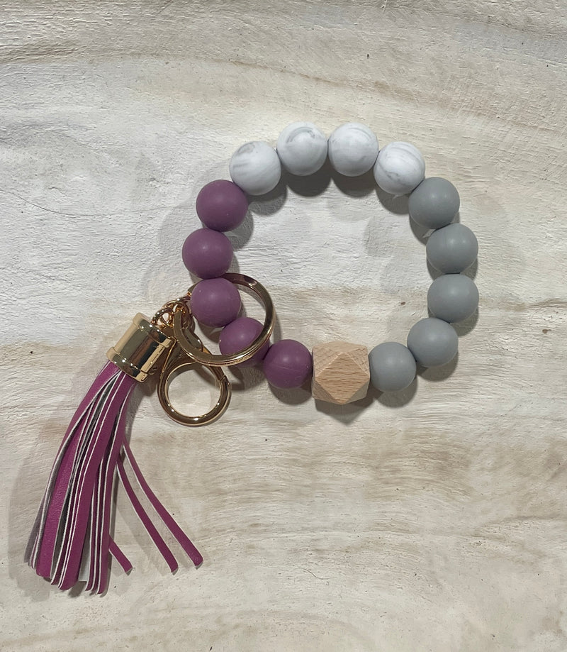Beaded Wristlet Keychain