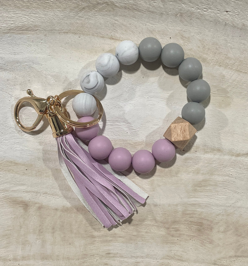 Beaded Wristlet Keychain