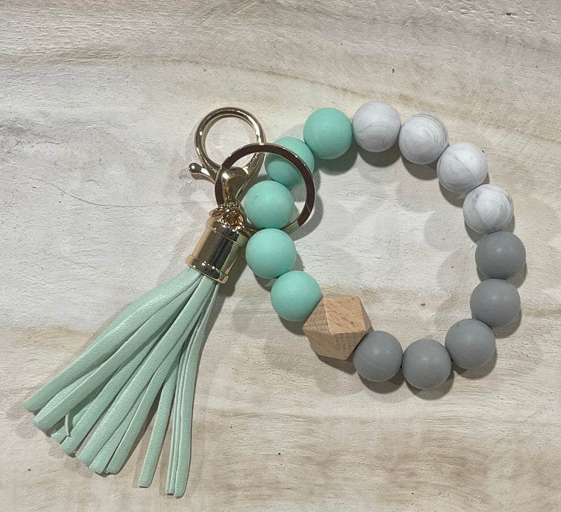 Beaded Wristlet Keychain