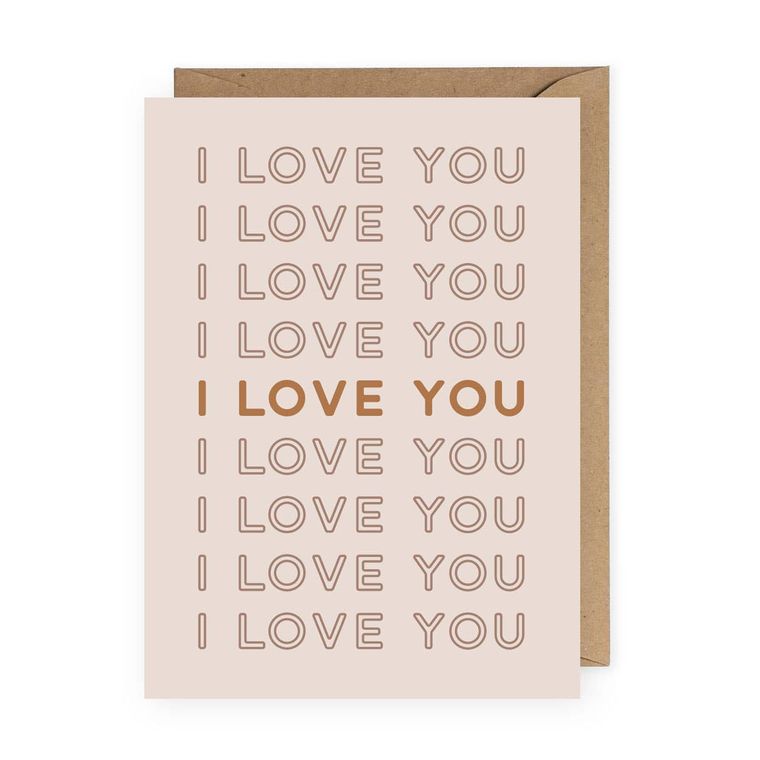 "I Love You" Greeting Card