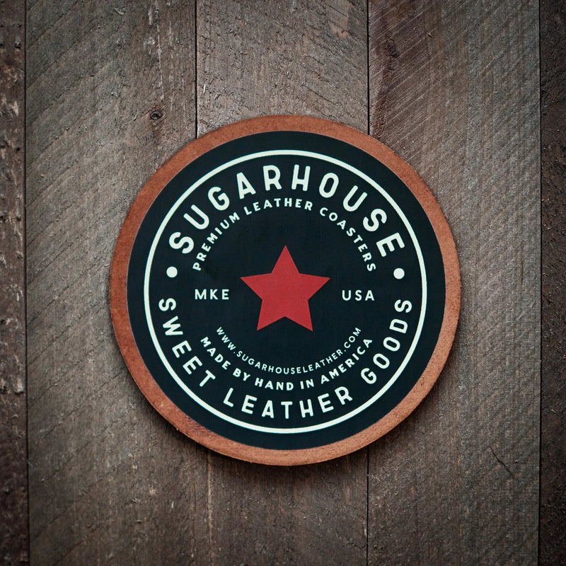 Call Me Old Fashioned Leather Coaster