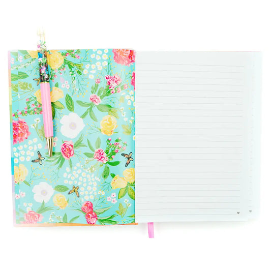 Hardcover Notebook - "Darling..." - Colorful Gingham