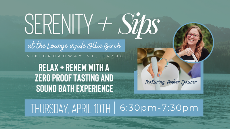 April Serenity + Sips: Sound Bath Experience at Ollie Birch with Amber Dauner