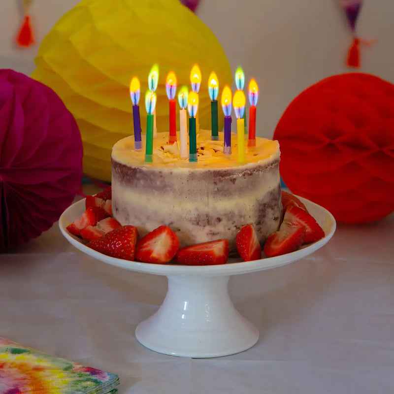 Colored Flame Birthday Candles