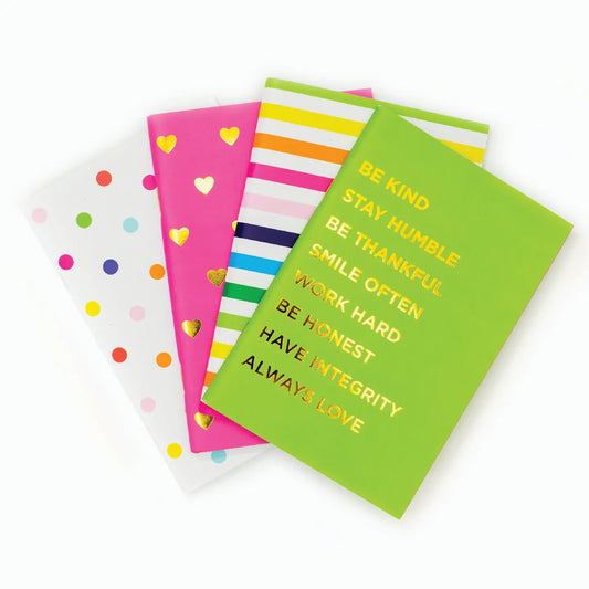 Mini Notebook Set - Everyday Assortment - 4 Piece Set