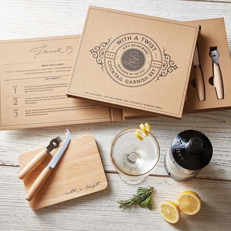 Cocktail Garnish Book Box