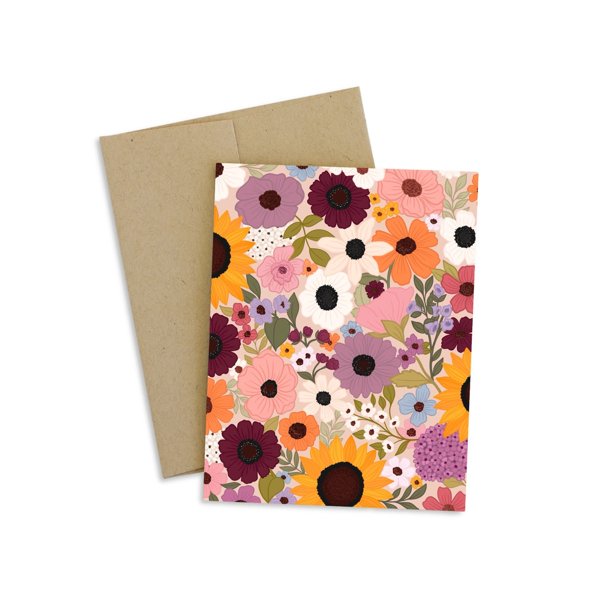 Colorful Garden Greeting Card