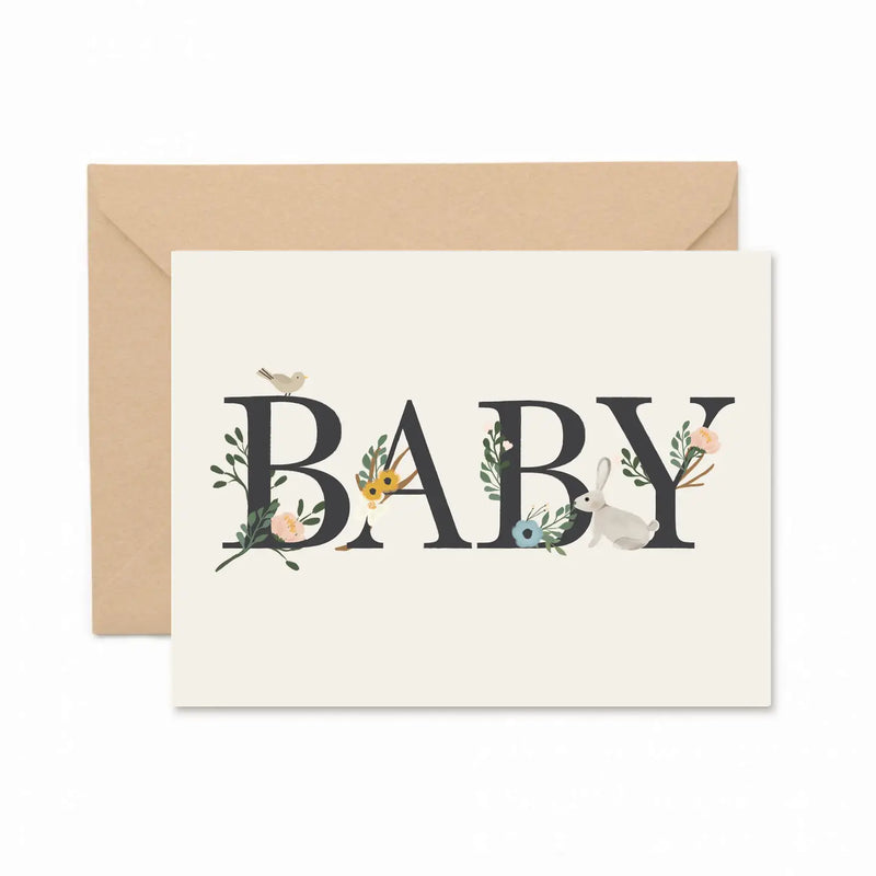 Baby Floral Greeting Card