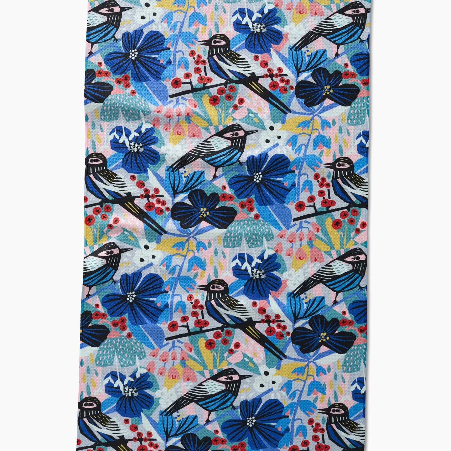 Birds and Berries Tea Towel