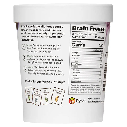Brain Freeze: the Speak-Before-You-Think Family Game
