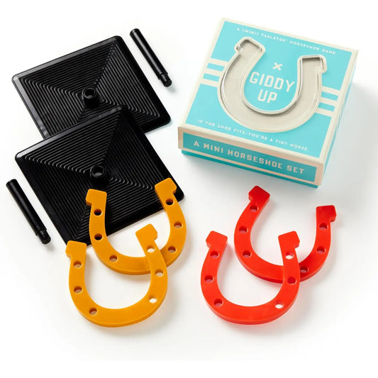 Brass Monkey Giddy Up Tabletop Horseshoes Game