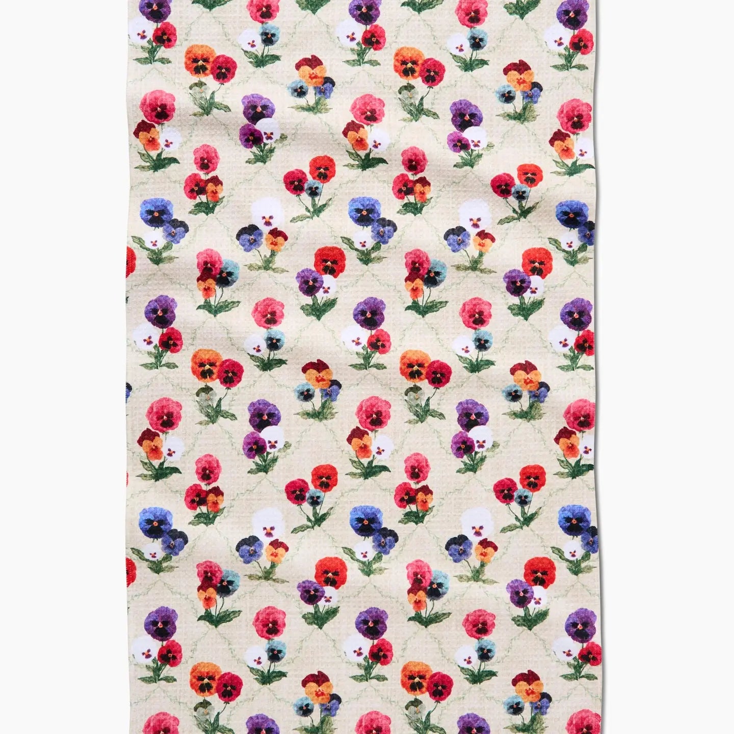Bunch of Pansies Tea Towel