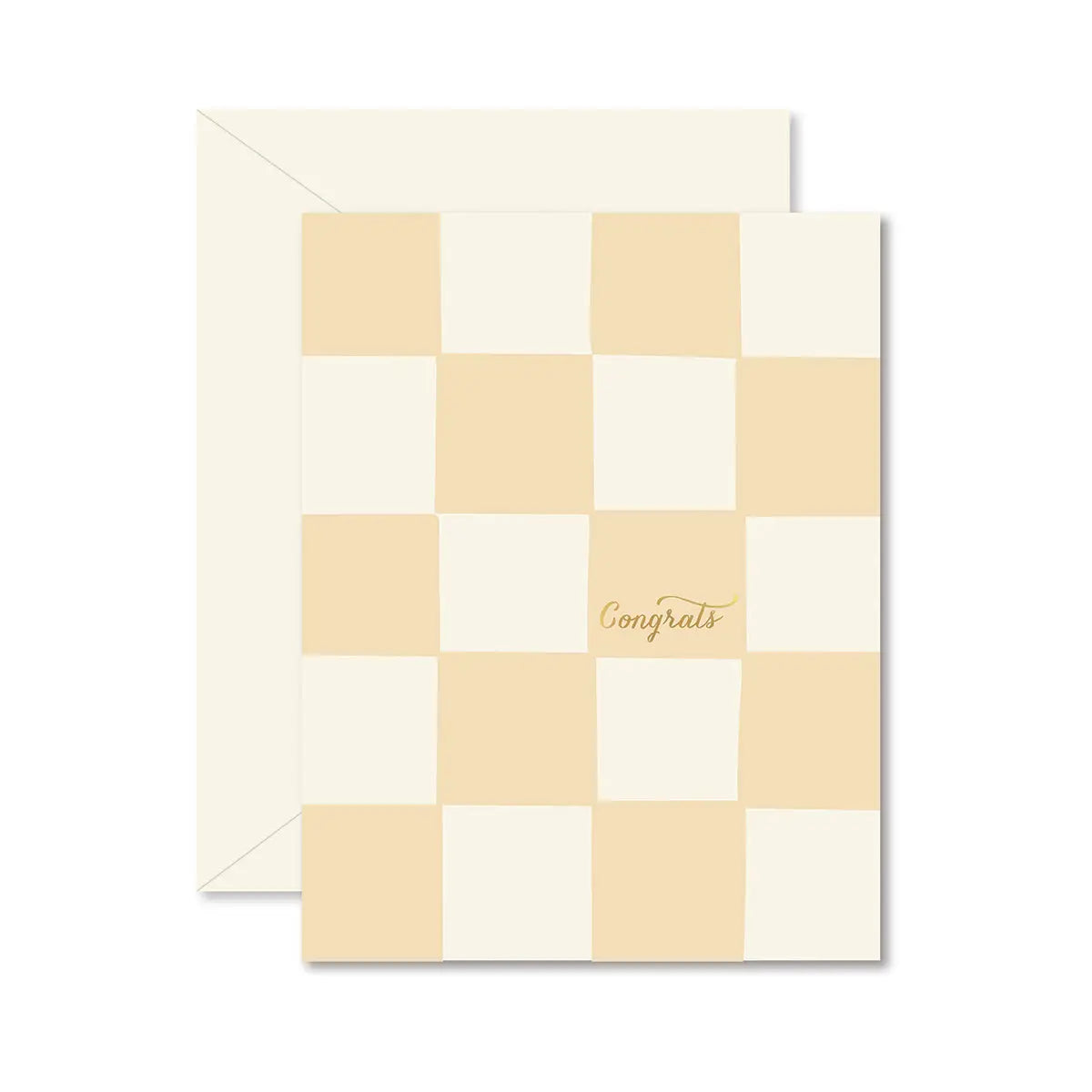 Checkerboard Congrats Greeting Card