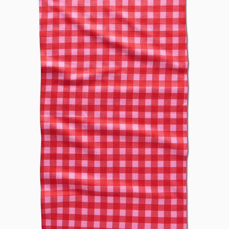 Cherry Gingham Tea Towel