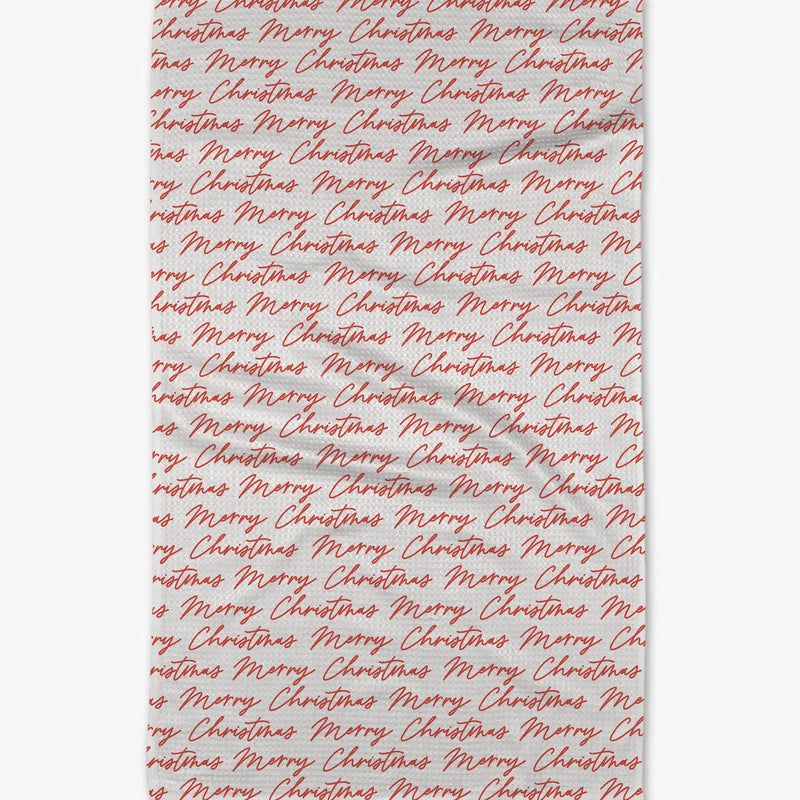 Christmas Greeting Tea Towel