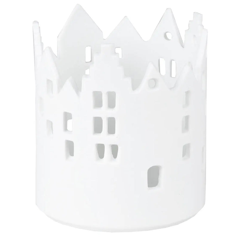 City Light Cityscape Candle Holder Town Square