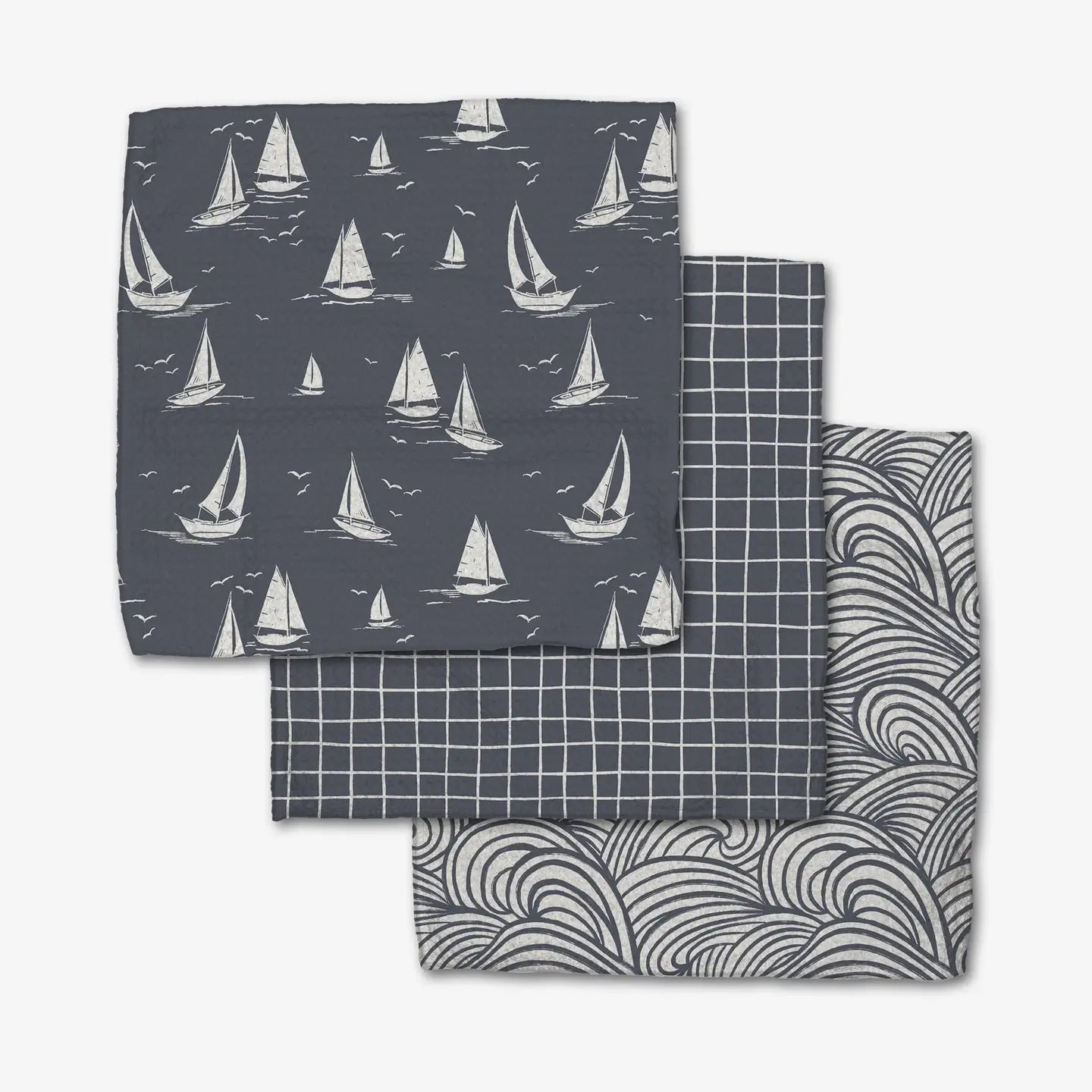 Coastal Day Dishcloth Set