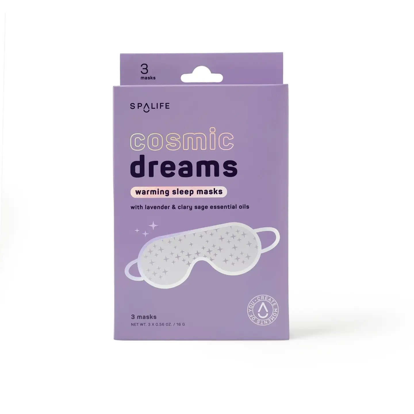 Cosmic Dreams Warming Sleep Masks, Spa Eye Mask- 3 Pack