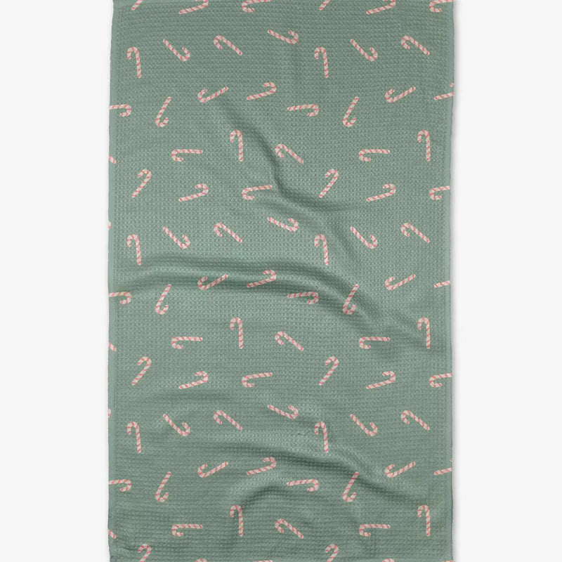 Cute Candy Canes Tea Towel