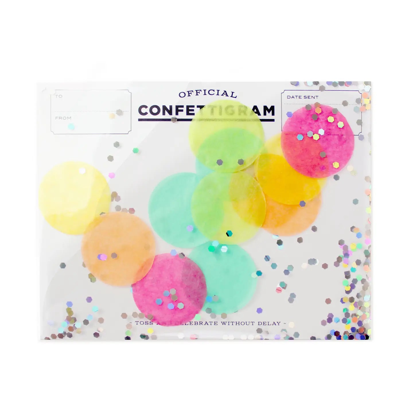 Confettigram Card - Disco - Birthday