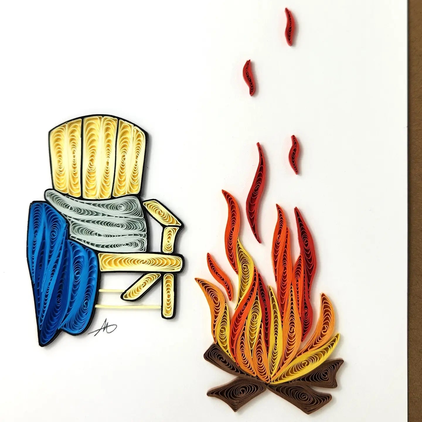 Fire - Quilling