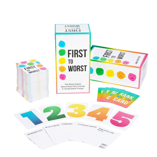 First To Worst: How Your Friends & Family Rank Things Game