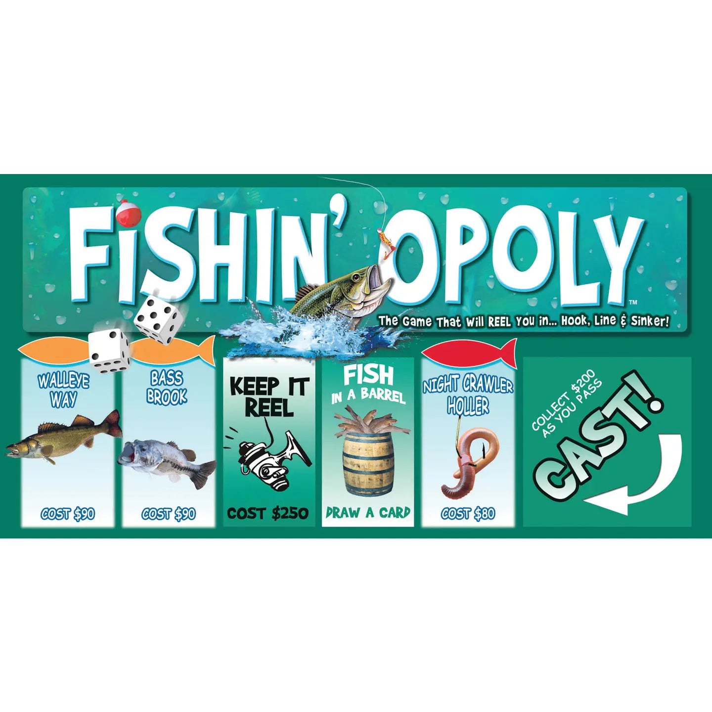 Fishin'-Opoly Board Game