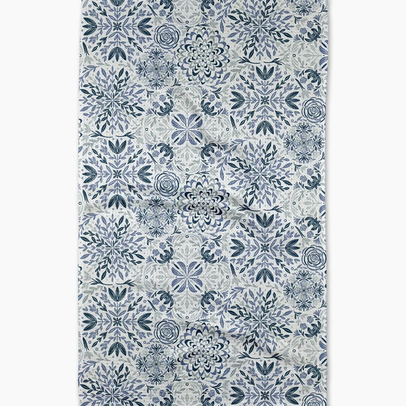 Floral Medallions Tea Towel