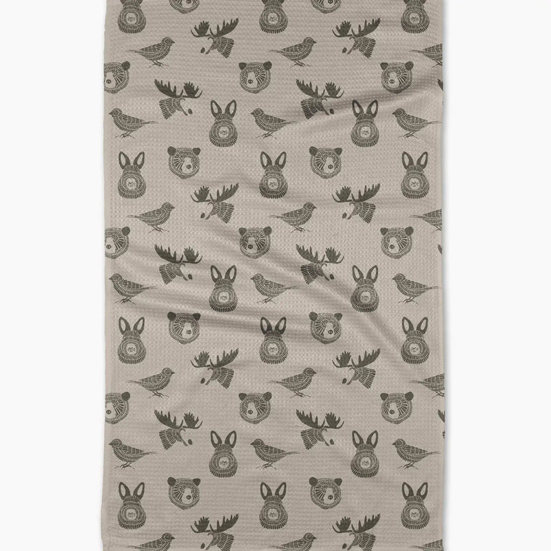 Forest Animals Tea Towel