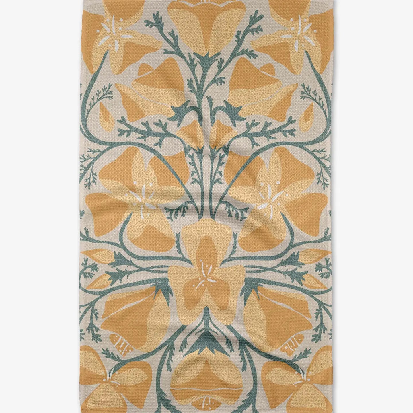 Golden Poppy Tea Towel