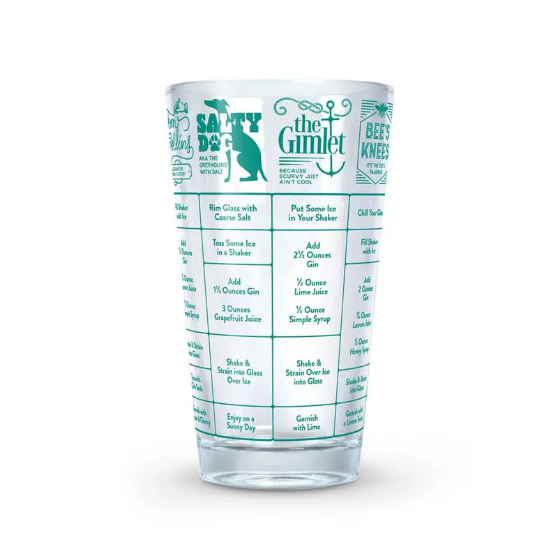 Good Measure Recipe Glass - Gin