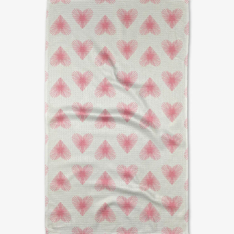 Life Line Hearts Tea Towel