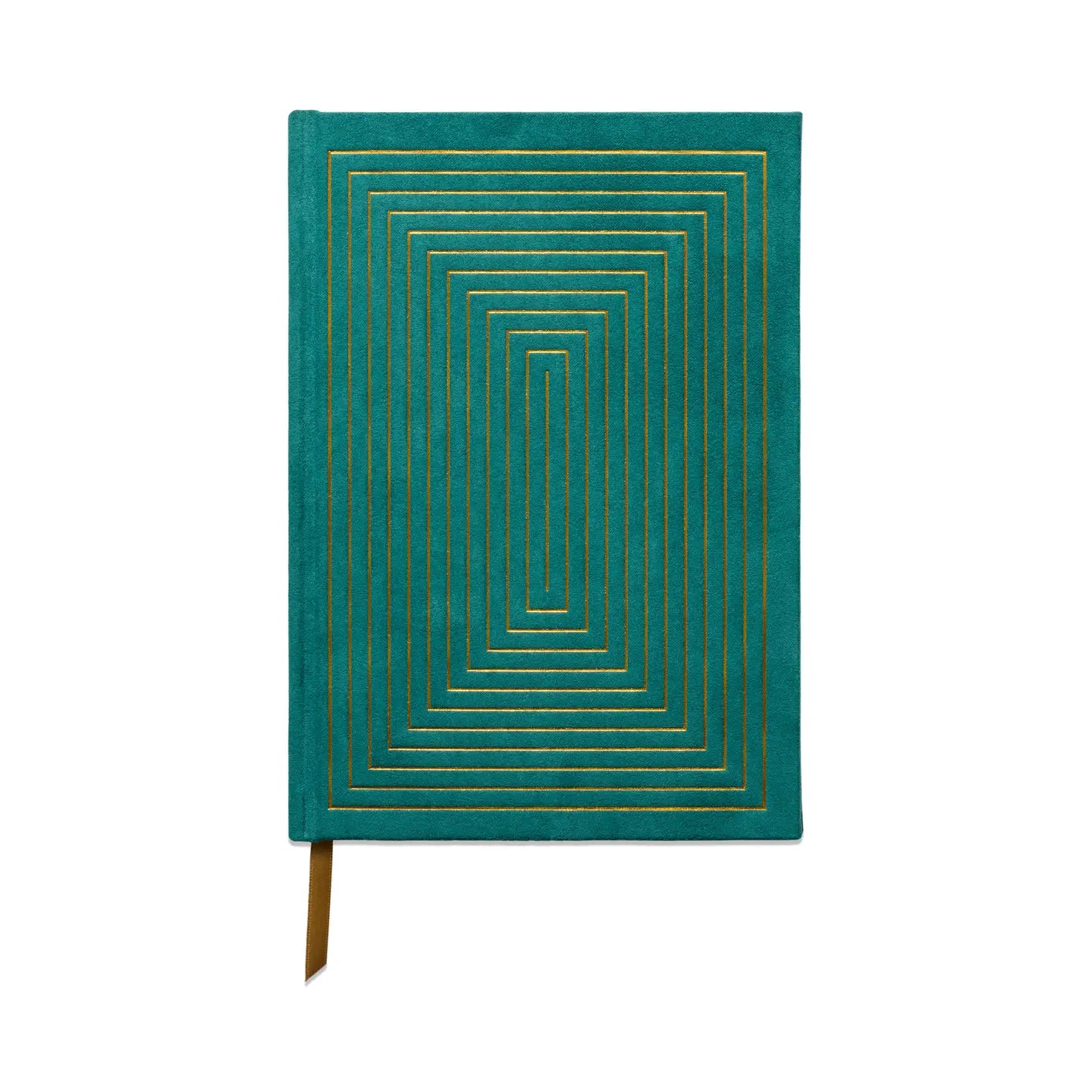 Linear Boxes Green - Suede Journal