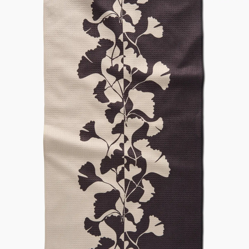 Midnight Ginkgo Tea Towel