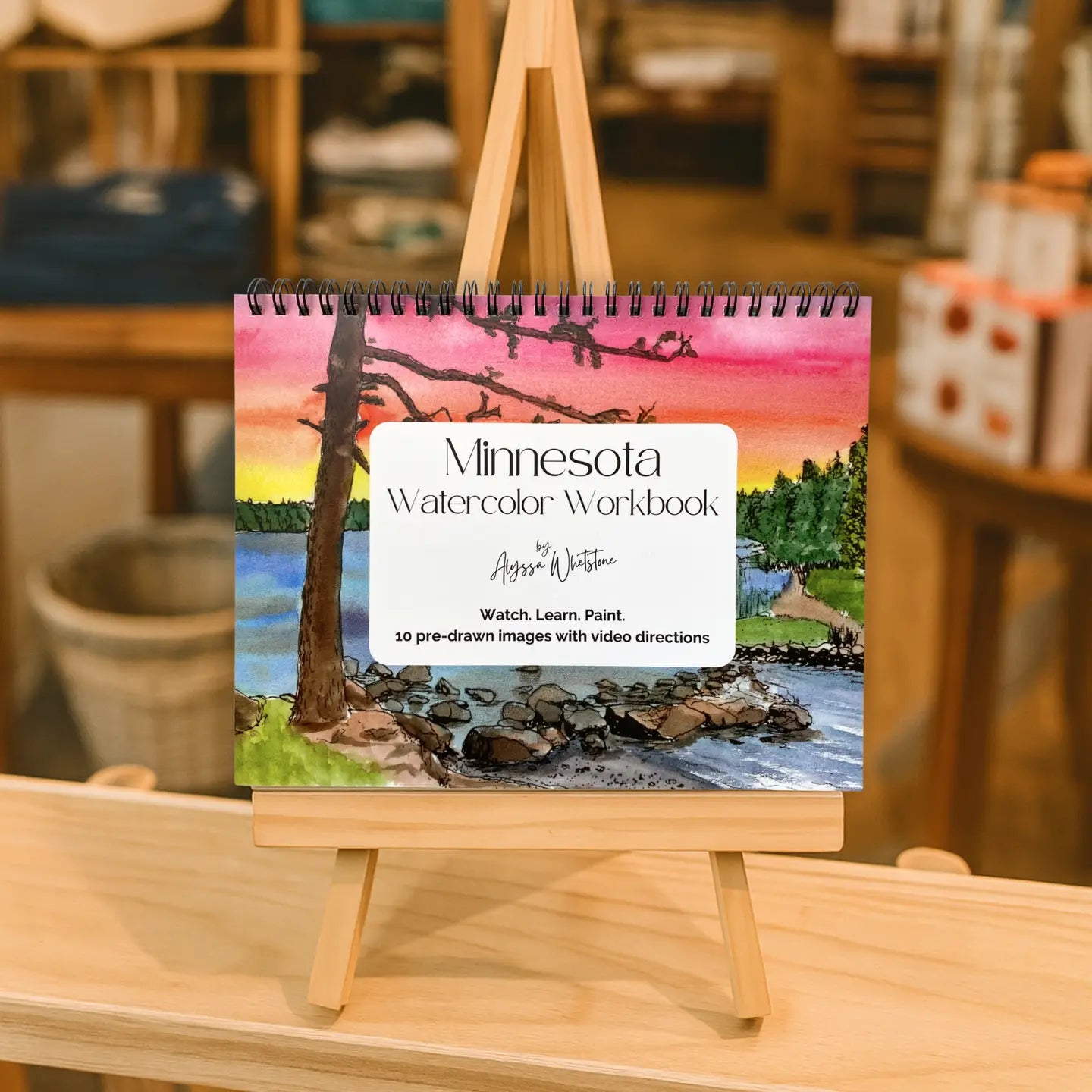 Minnesota Watercolor Workbook - Video Directions Included