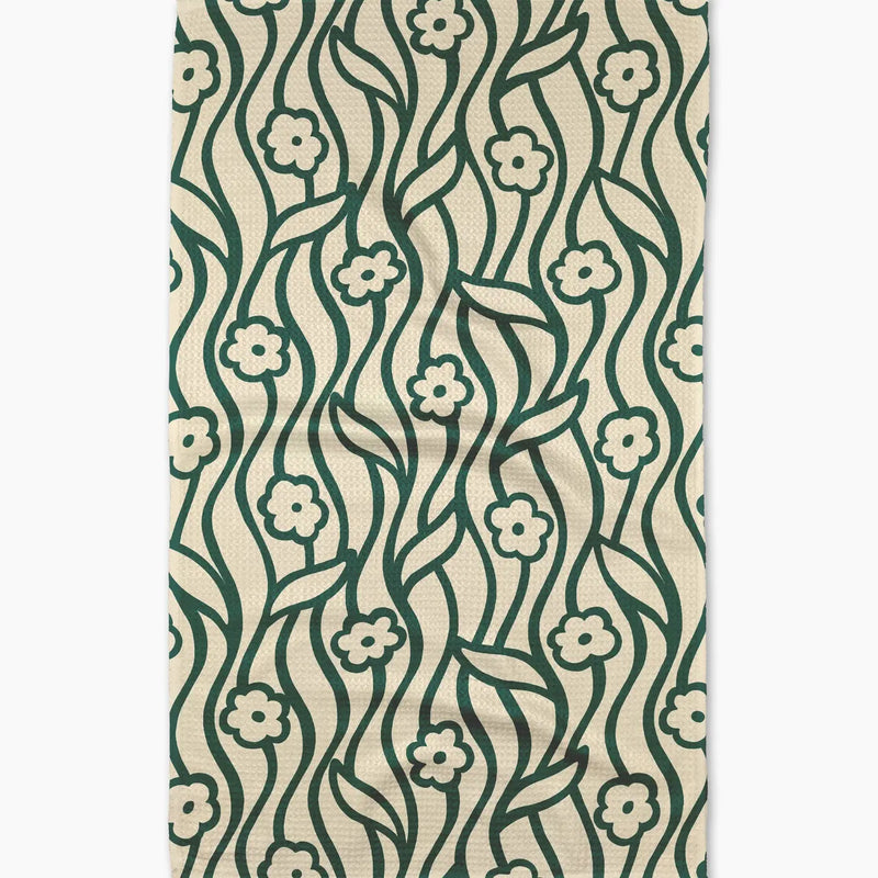 Nostalgic Flowers Tea Towel